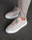 Men's Low Top Sneakers Crowned Shoes Camo Creme (7)