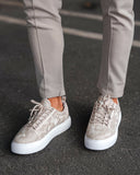 Men's Low Top Sneakers Crowned Shoes Camo Creme (6)