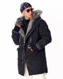 MV Premium Design Furry Coat In Black