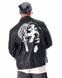Men's Leather Biker Jacket "Tupac" Black