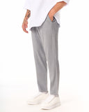 Gray Casual Slim-Fit Trousers (3)