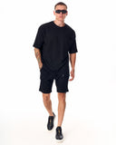 Men's Full Black Short Tracksuit (6)