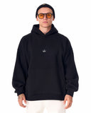 Street Culture Oversized Black Hoodie