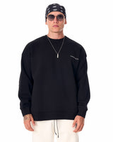 MV Basic Oversized Schwarzer Sweatshirt