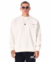 MV Basic Oversized Weißes Sweatshirt