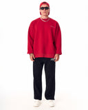 MV Basic Oversized Red Sweatshirt (9)
