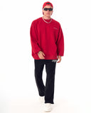 MV Basic Oversized Red Sweatshirt (10)