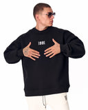 1881 Embroidered Oversized Black Sweatshirt (6)
