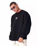 1881 Embroidered Oversized Black Sweatshirt (7)