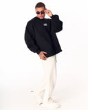 1881 Embroidered Oversized Black Sweatshirt (8)