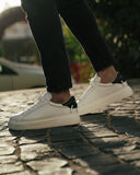 Node High Street Leather Sneakers White Black (10)