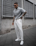 Men's Relax Fit Pants With Steel Chain Detail