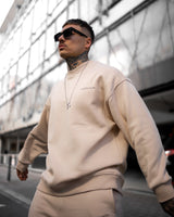 MV Basic Oversized beiges Sweatshirt