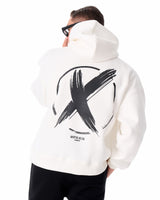 Men's Oversize Hoodie X-Mark White