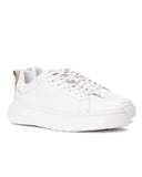 SOSi White Leather Casual Sneakers For Men (3)
