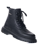 Durabilita Black Genuine Leather Boots For Men (2)