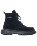 Water-proof Black Suede Boots For Men