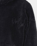 Black Plush Hoodie With Embroidery Print (15)