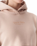 Women's Oversized Crop Hoodie Beige (5)