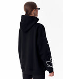 Women's Oversized Hoodie Martin Valen Black (4)