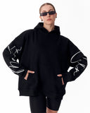 Women's Oversized Hoodie Martin Valen Black (8)