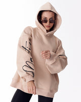 Hoodie Oversize da Donna Martin Valen Beige