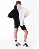 Women's Oversized Dual Color White and Black Hoodie (7)