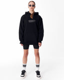 Flare Rebirth Women's 3D Printed Oversized Black Hoodie (11)