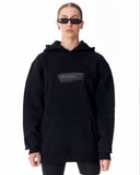 Women Butterfly Rebirth Oversized Black Hoodie (3)