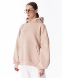 Back Embroidery Oversized Beige Hoodie For Women (4)