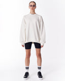 '777' Women's Oversized Designer Sweatshirt in White (3)