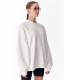 '777' Women's Oversized Designer Sweatshirt in White (4)