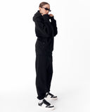 Women's Full Black Oversized Tracksuit (2)