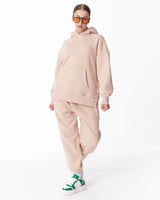 Volledig Beige Oversized Trainingspak voor Dames