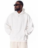 Minimalist Sleeve Printed White Oversized Hoodie (16)