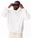 Minimalist Sleeve Printed White Oversized Hoodie (10)