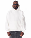 Puff Hood Oversized White Hoodie (9)