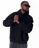 Puff Hood Oversized Black Hoodie (18)