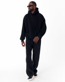Back Embroidery Oversized Black Hoodie (13)