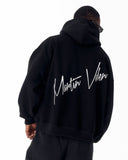 Back Embroidery Oversized Black Hoodie (10)