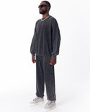 Washed Gray Oversized Tracksuit For Men (21)
