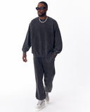 Washed Gray Oversized Tracksuit For Men (17)