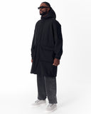 Men's Waterproof Softshell Long Jacket in Black (20)