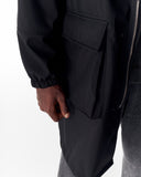 Men's Waterproof Softshell Long Jacket in Black (15)