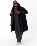 Men's Waterproof Softshell Long Jacket in Black (14)