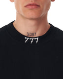 777' Oversized Designer Black Sweatshirt with 3D Rubber Printed (3)