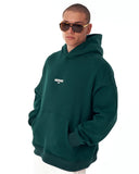 ‘’Slogan’’ Puff Printed Men’s Extra Oversized Green Hoodie (10)