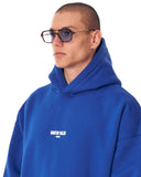 ‘’Slogan’’ Puff Printed Men’s Extra Oversized Blue Hoodie (5)