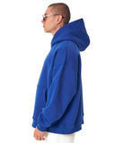 ‘’Slogan’’ Puff Printed Men’s Extra Oversized Blue Hoodie (6)