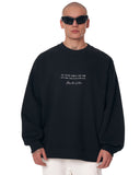 Butterfly Illusion Men's Oversized Black Sweatshirt (2)